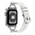 42/44/45mm Apple Watch series 7/6/5/4/3/2/1 metal  leather strap