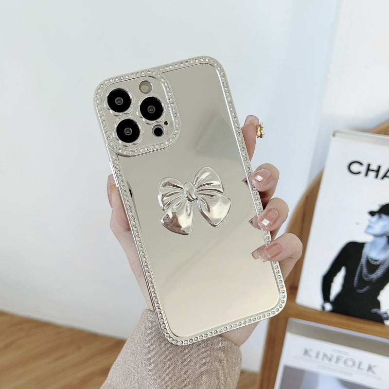 iPhone 13 Pro Diamond frame color electroplating bow case