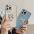 iPhone 13 Pro Max Diamond frame color electroplating bow case