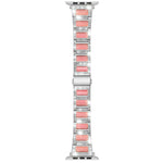 38/40/41mm Suitable for Apple metal strap Apple Watch Strap 2 / 3 / 4 / 5 / 6 / 7 diamond inlaid three bead stainless steel strap