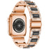 38/40/41mm Suitable for Apple metal strap Apple Watch Strap 2 / 3 / 4 / 5 / 6 / 7 diamond inlaid three bead stainless steel strap