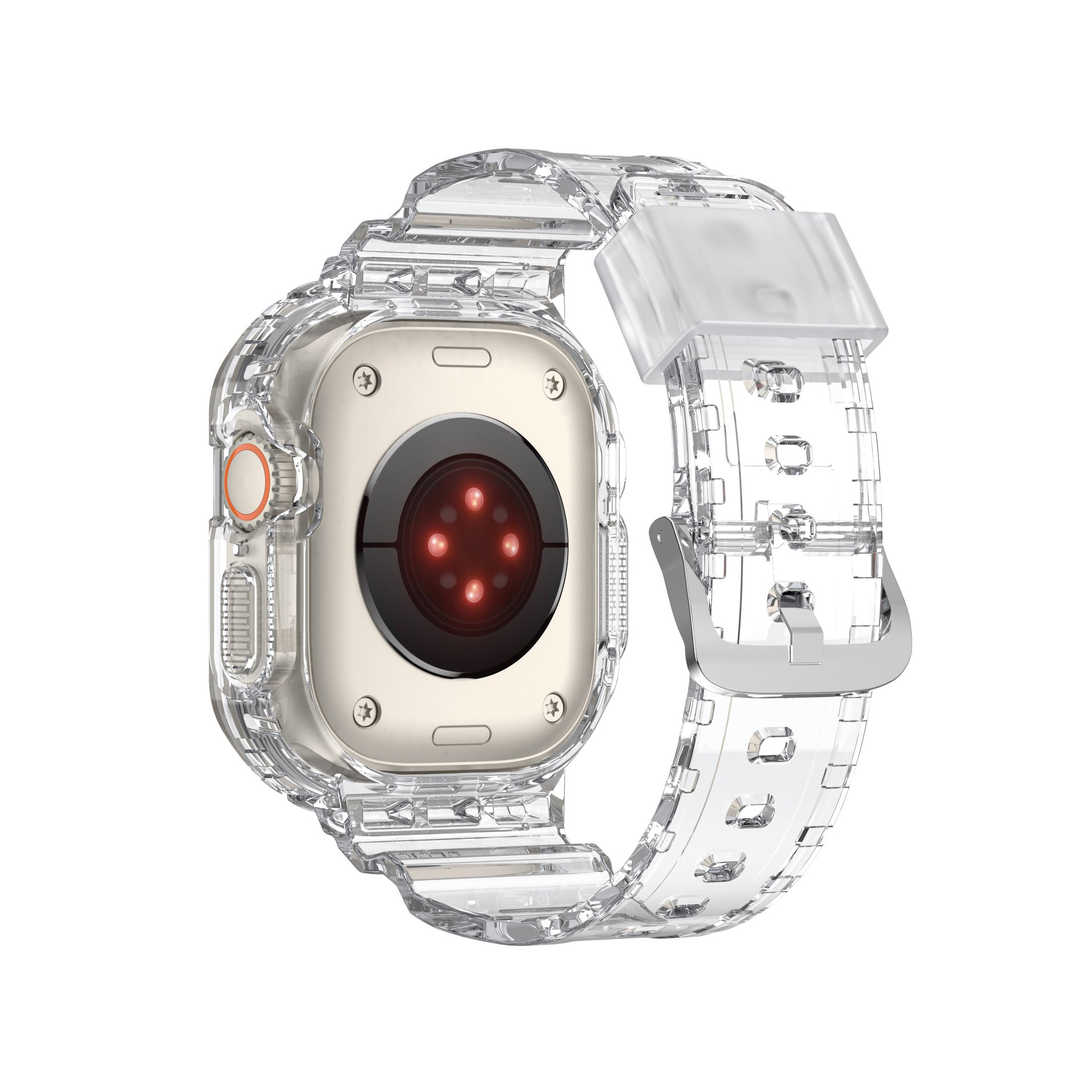 49mm Glacier transparent jelly strap,Esuitable  for Apple Watch series Ultra