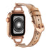 42/44/45mm Apple Watch series 7/6/5/4/3/2/1 metal  leather strap