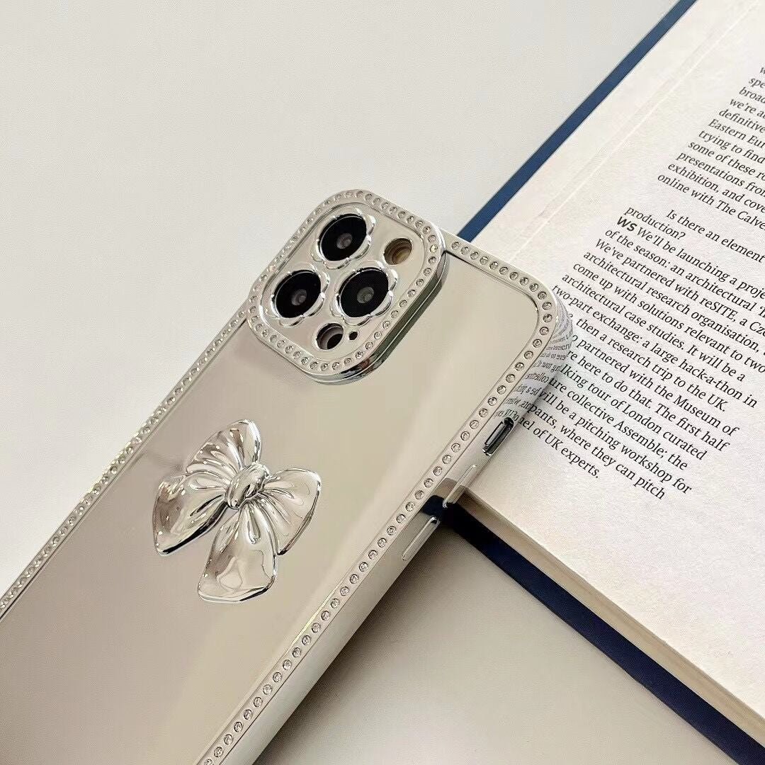 iPhone 13 Pro Diamond frame color electroplating bow case