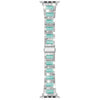 38/40/41mm Suitable for Apple metal strap Apple Watch Strap 2 / 3 / 4 / 5 / 6 / 7 diamond inlaid three bead stainless steel strap