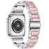 38/40/41mm Suitable for Apple metal strap Apple Watch Strap 2 / 3 / 4 / 5 / 6 / 7 diamond inlaid three bead stainless steel strap