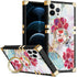 iPhone 13 Pro TPU Luxury Black Butterfly Case with Kickstand