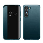 Samsung Galaxy S23 Plus Side window flap Smart leather cover Case