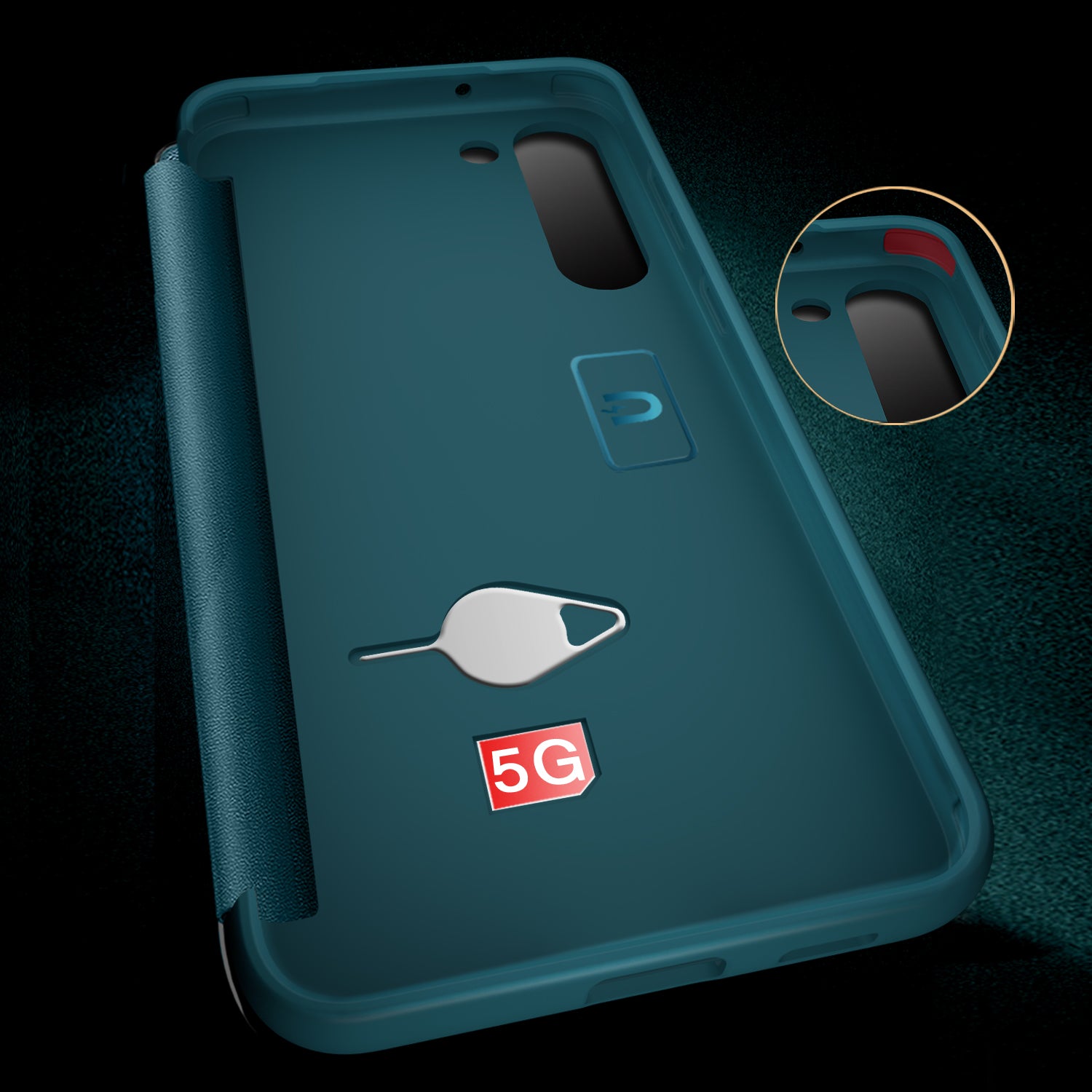 Samsung Galaxy S23 Side window flap Smart leather cover Case