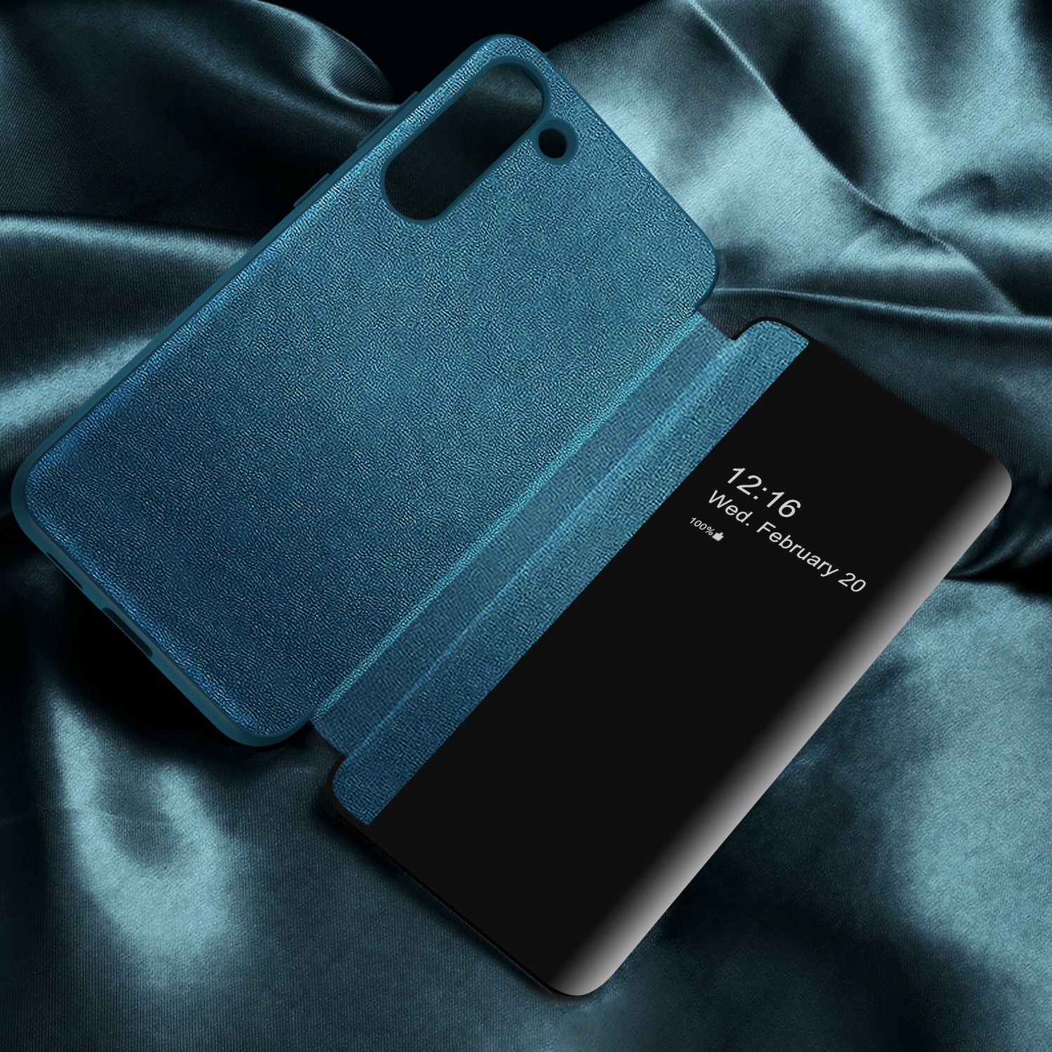 Samsung Galaxy S23 Side window flap Smart leather cover Case