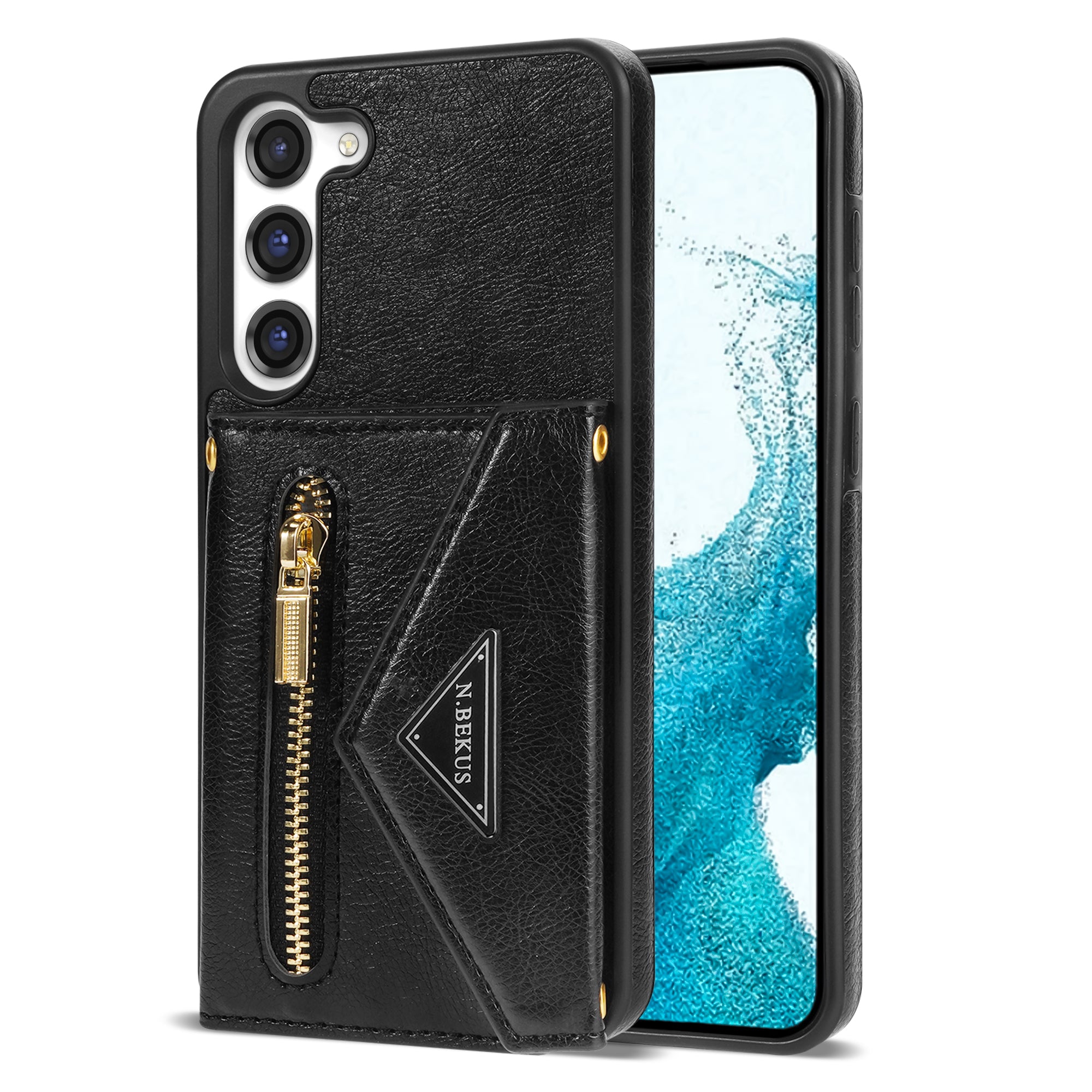 Samsung Galaxy S23 lanyard 2 in 1 Leather card bag case card slots
