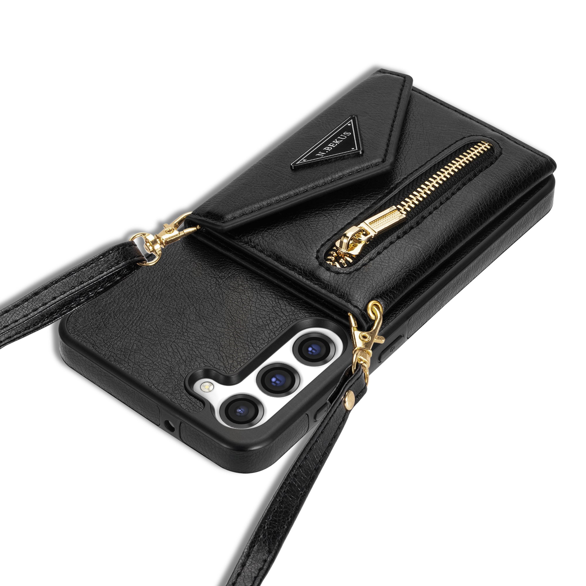Samsung Galaxy S23 lanyard 2 in 1 Leather card bag case card slots