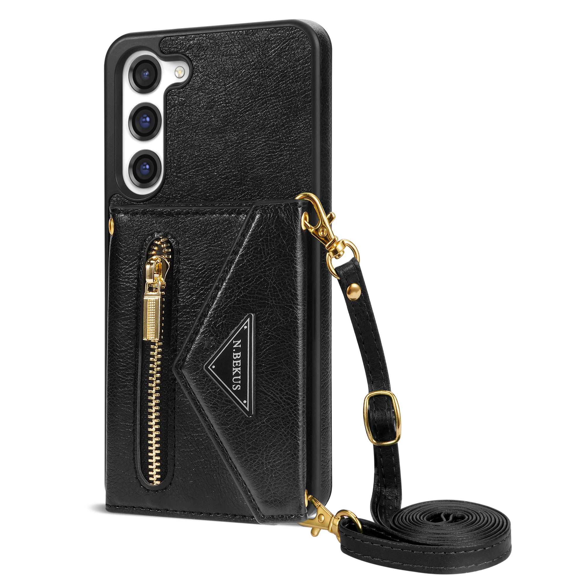 Samsung Galaxy S23 lanyard 2 in 1 Leather card bag case card slots