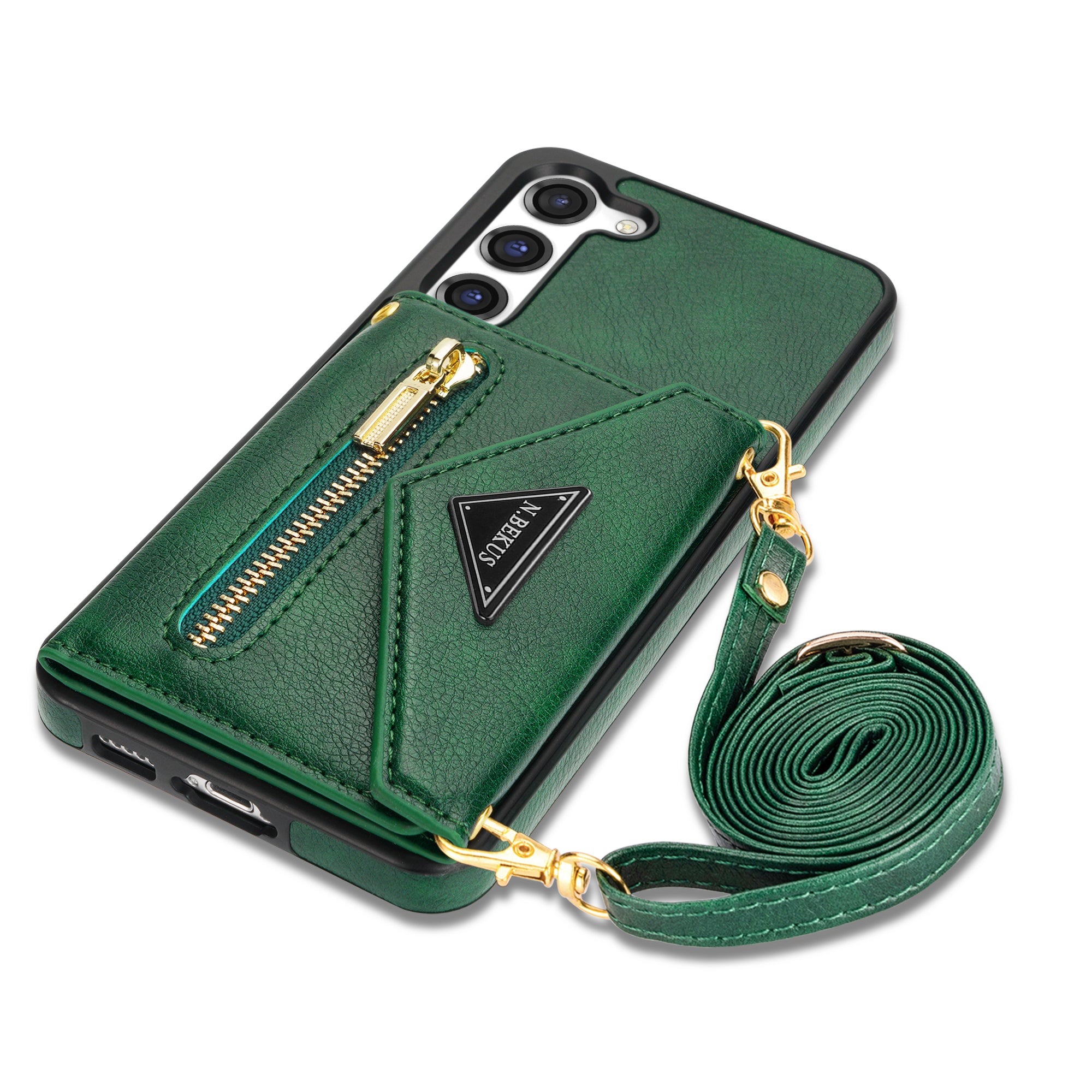 Samsung Galaxy S23 lanyard 2 in 1 Leather card bag case card slots