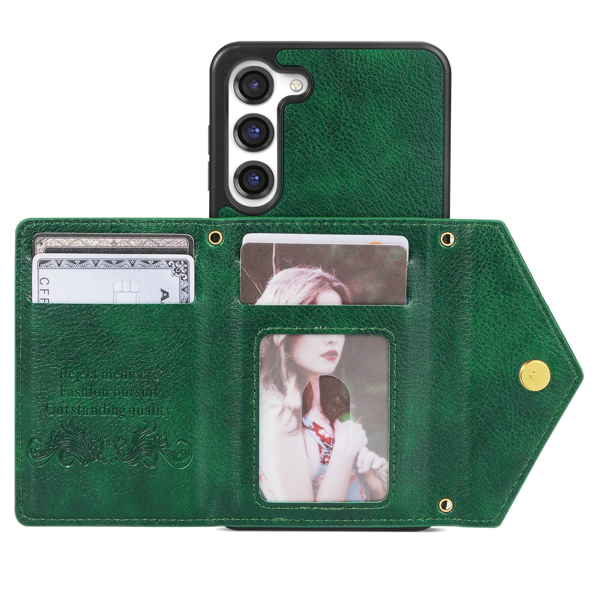 Samsung Galaxy S23 Plus lanyard 2 in 1 Leather card bag case card slots