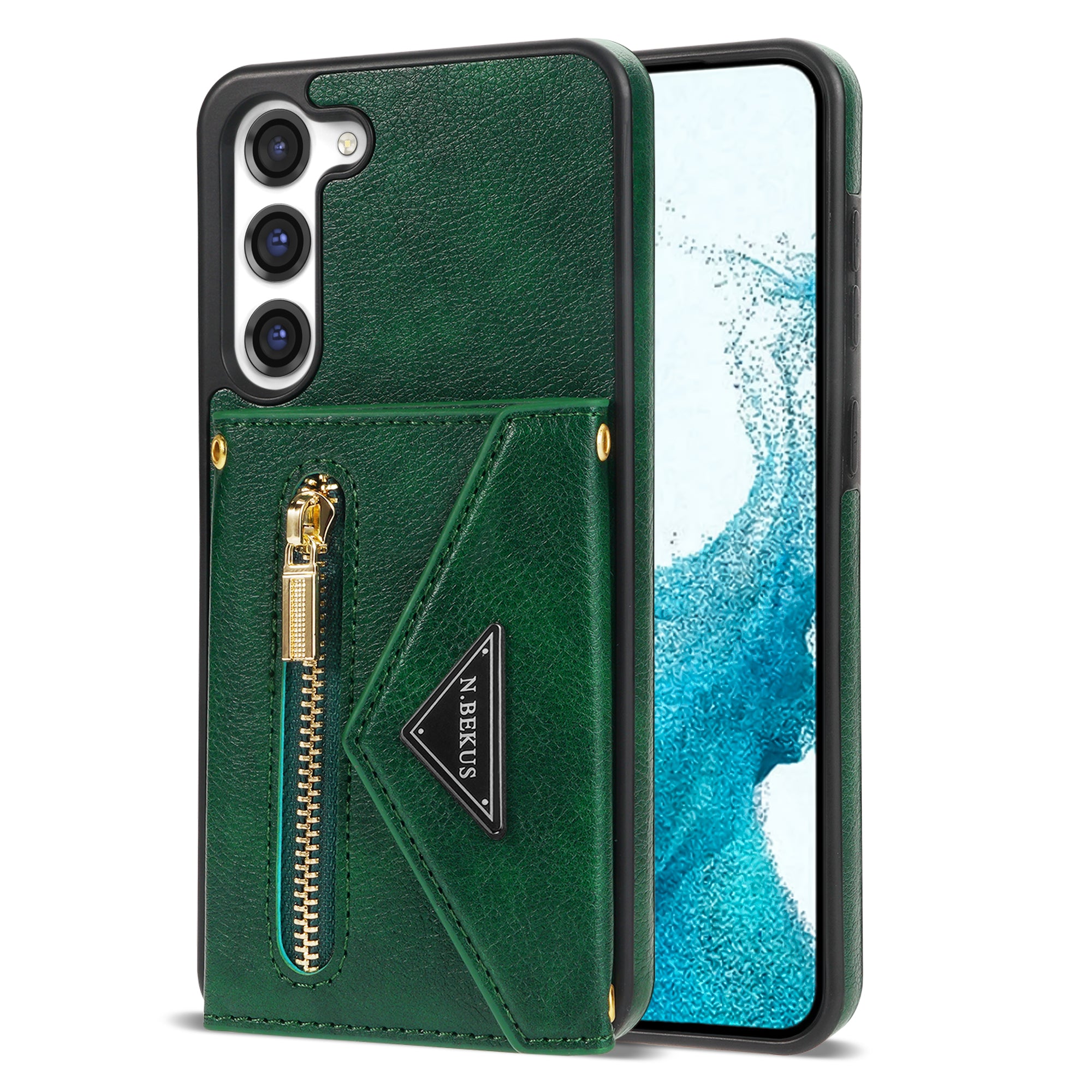Samsung Galaxy S23 lanyard 2 in 1 Leather card bag case card slots