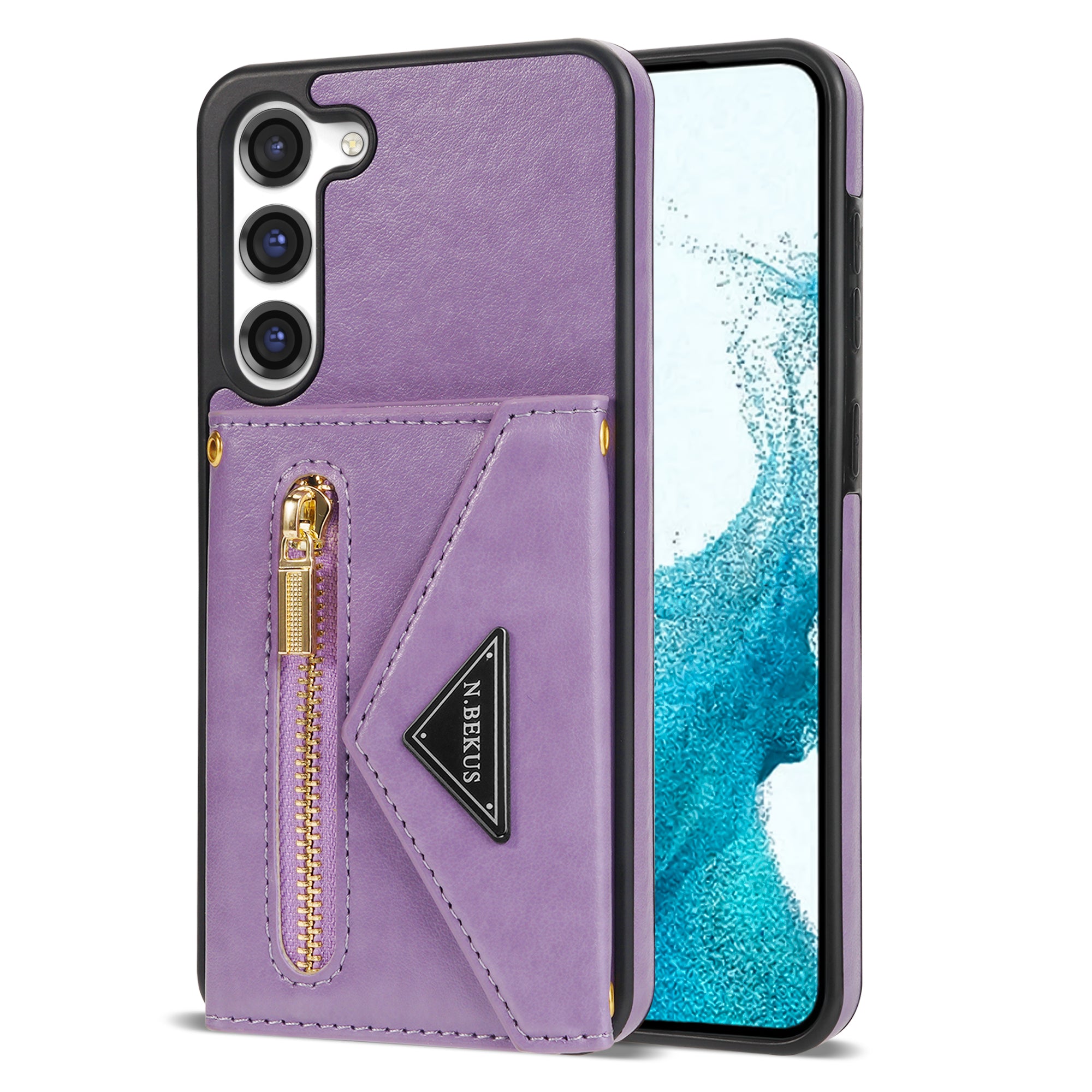 Samsung Galaxy S23 lanyard 2 in 1 Leather card bag case card slots