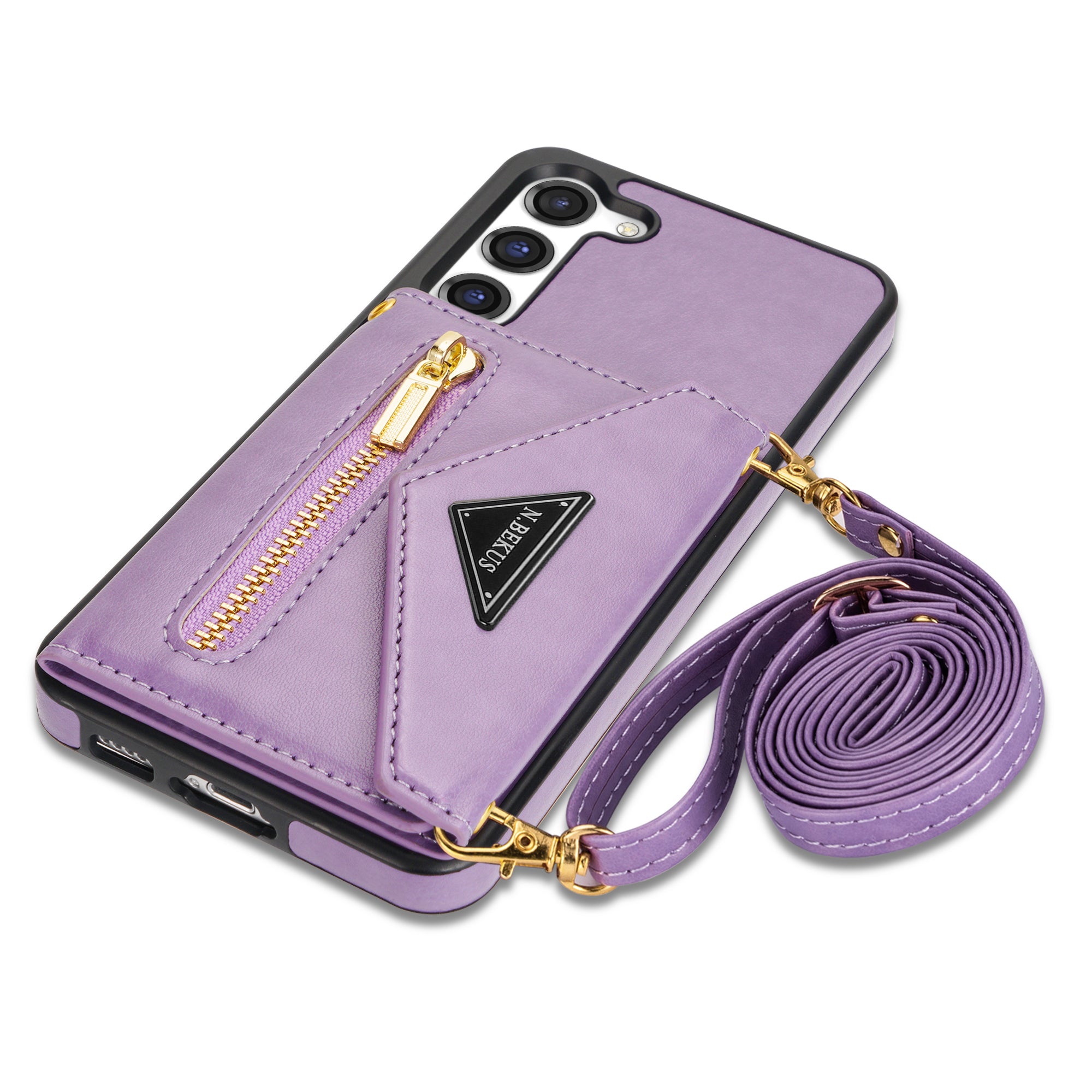 Samsung Galaxy S23 lanyard 2 in 1 Leather card bag case card slots