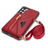 Samsung Galaxy S23 lanyard 2 in 1 Leather card bag case card slots