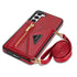 Samsung Galaxy S23 Plus lanyard 2 in 1 Leather card bag case card slots
