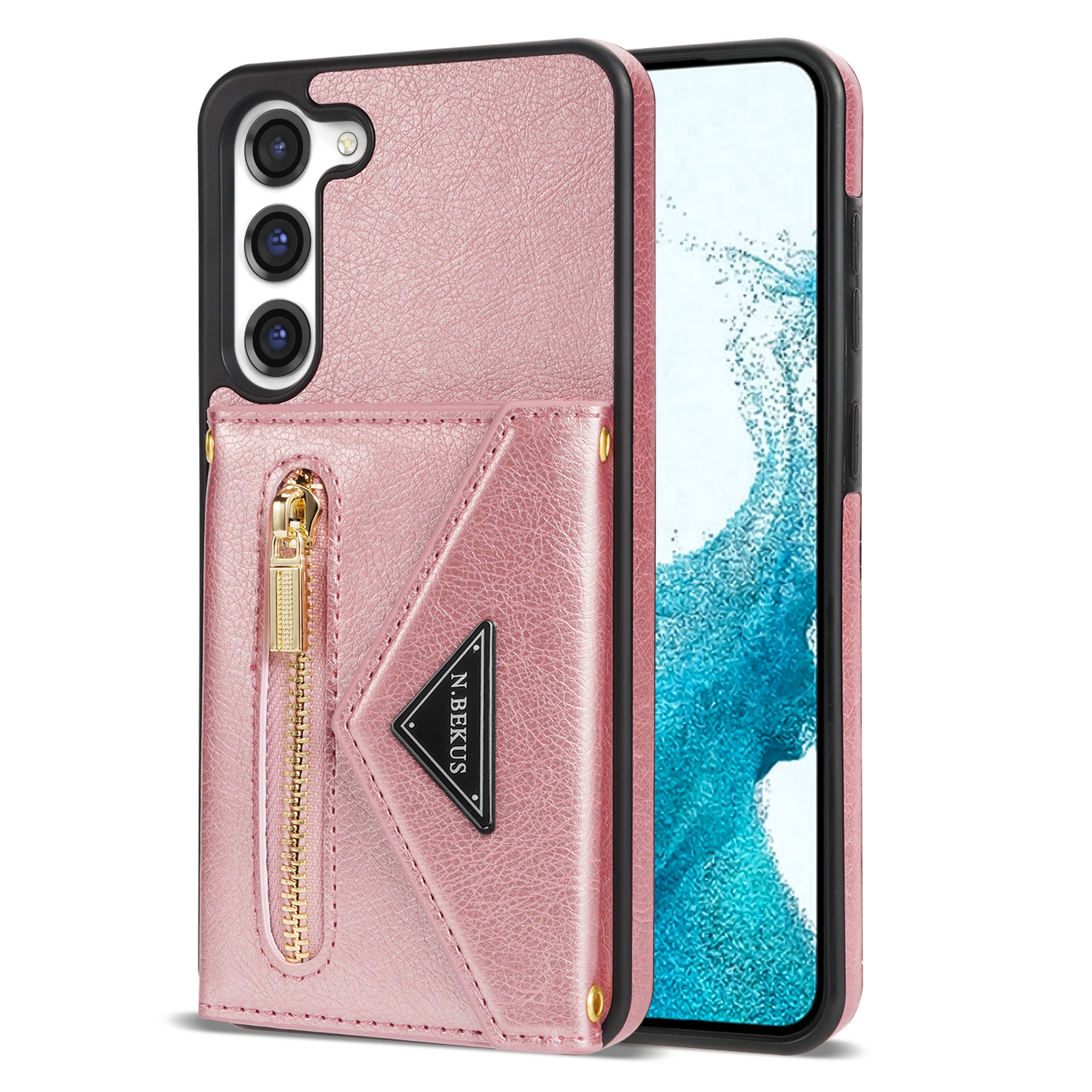 Samsung Galaxy S23 lanyard 2 in 1 Leather card bag case card slots