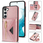 Samsung Galaxy S23 Plus lanyard 2 in 1 Leather card bag case card slots