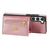 Samsung Galaxy S23 Plus lanyard 2 in 1 Leather card bag case card slots