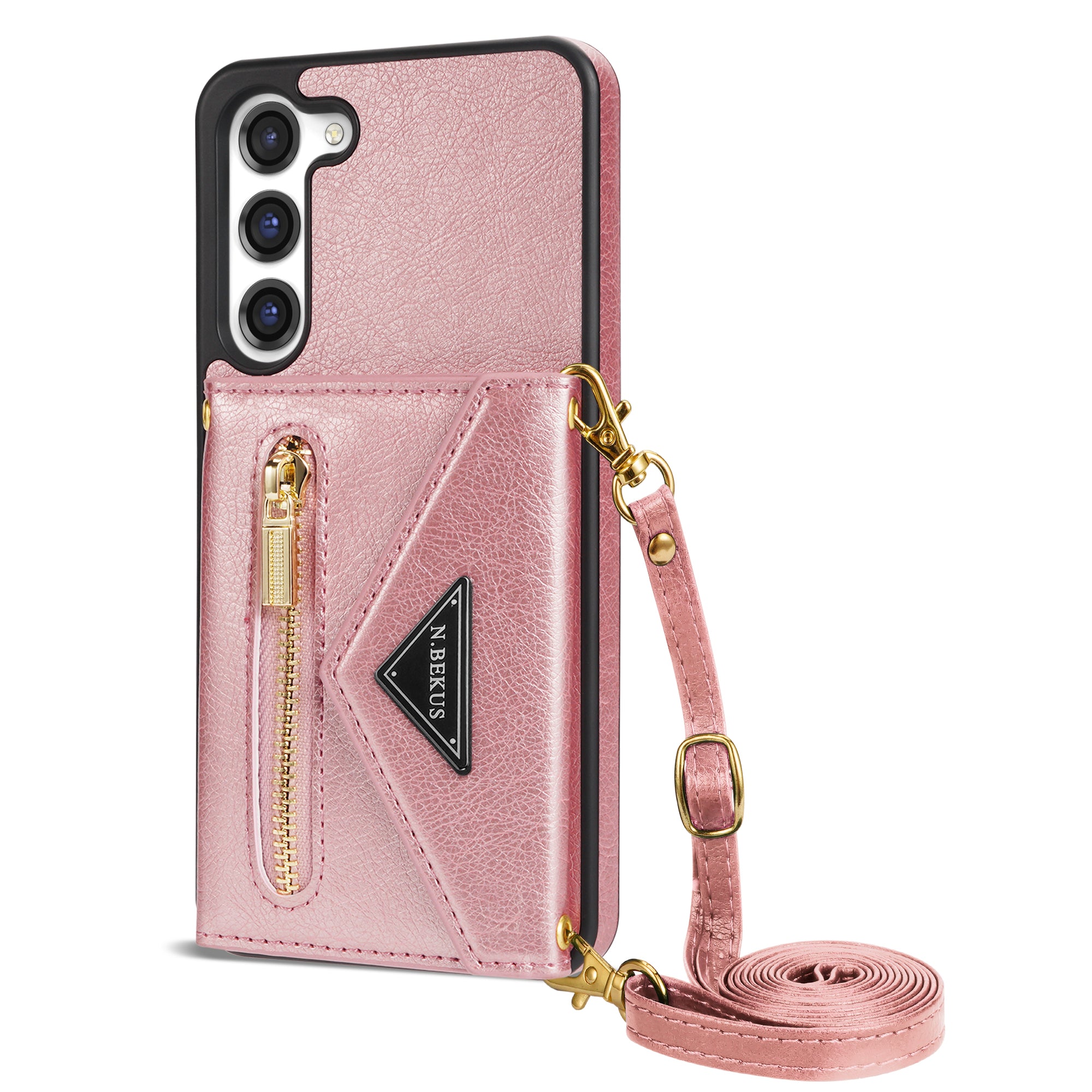 Samsung Galaxy S23 lanyard 2 in 1 Leather card bag case card slots