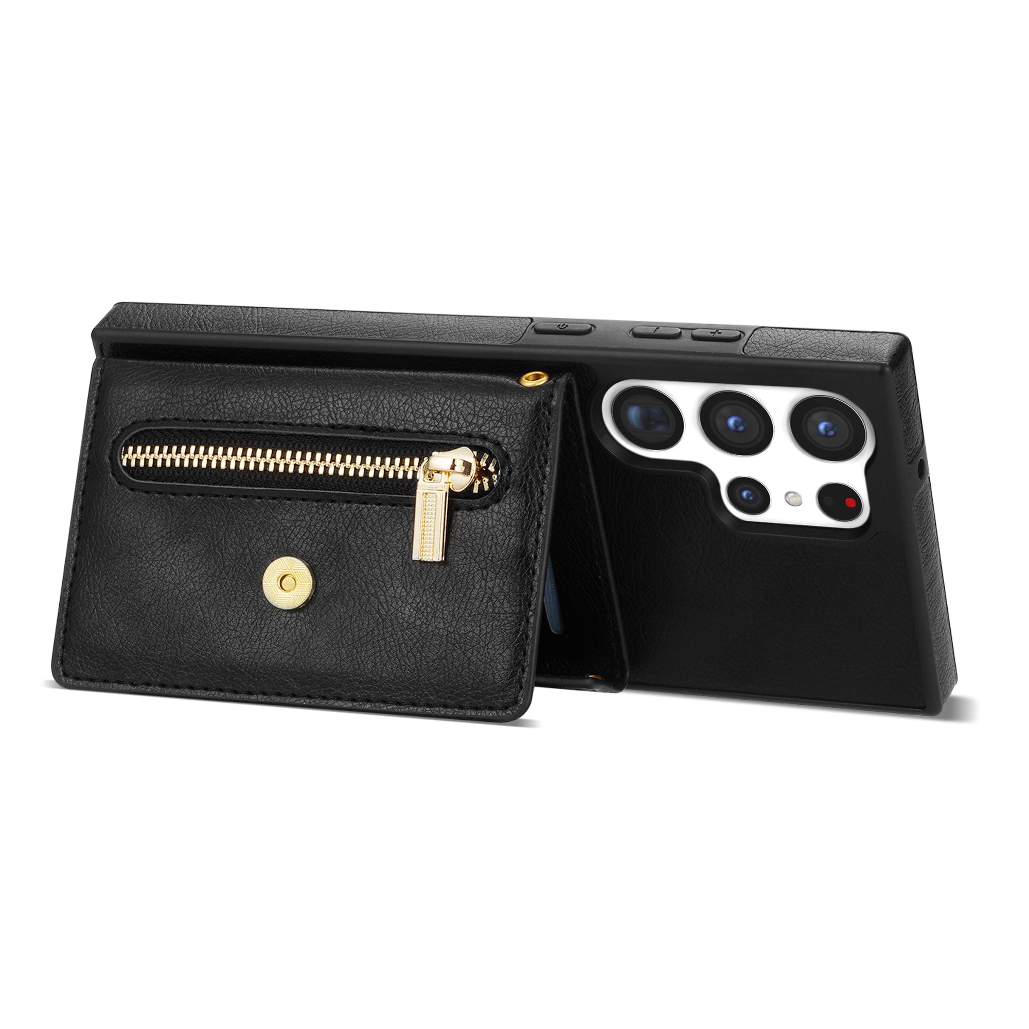 Samsung Galaxy S23 Ultra lanyard 2 in 1 Leather card bag case card slots