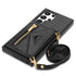 Samsung Galaxy S23 Ultra lanyard 2 in 1 Leather card bag case card slots