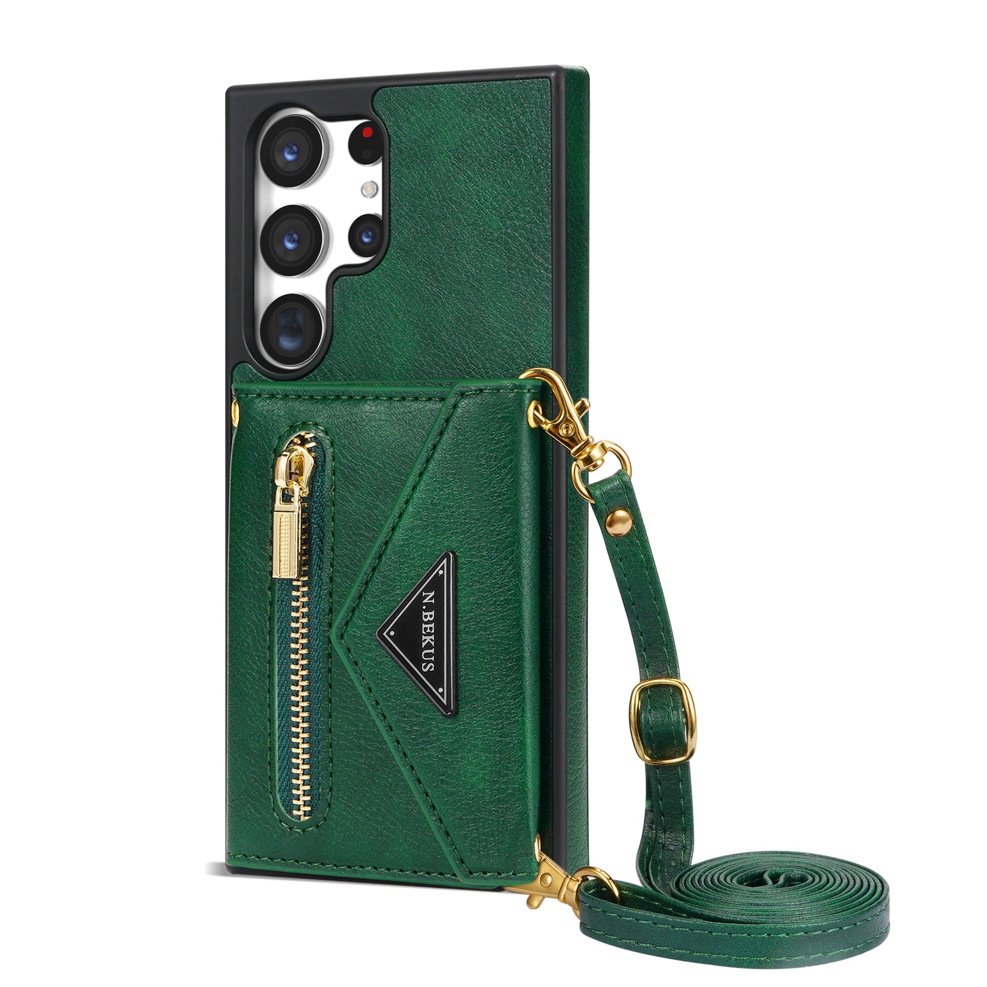 Samsung Galaxy S23 Ultra lanyard 2 in 1 Leather card bag case card slots