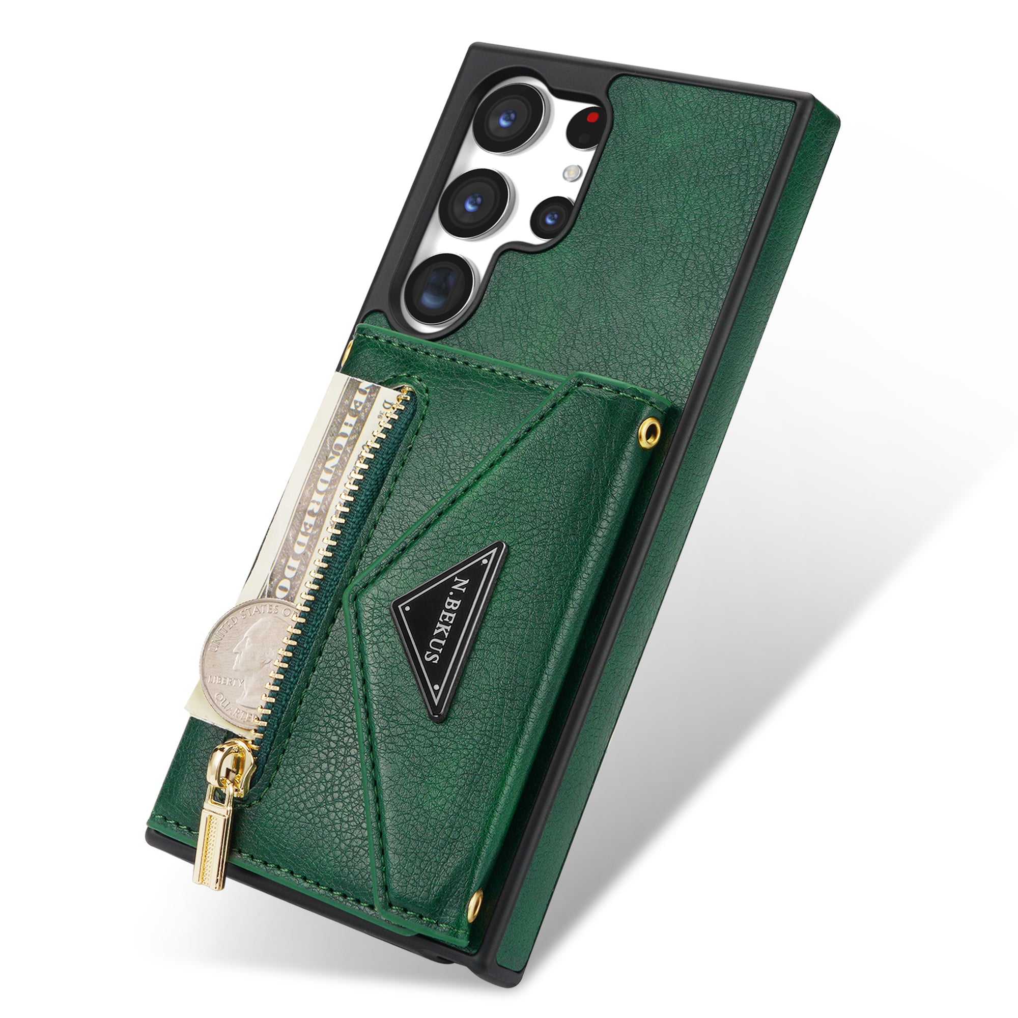 Samsung Galaxy S23 Ultra lanyard 2 in 1 Leather card bag case card slots