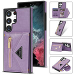 Samsung Galaxy S23 Ultra lanyard 2 in 1 Leather card bag case card slots