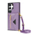Samsung Galaxy S23 Ultra lanyard 2 in 1 Leather card bag case card slots