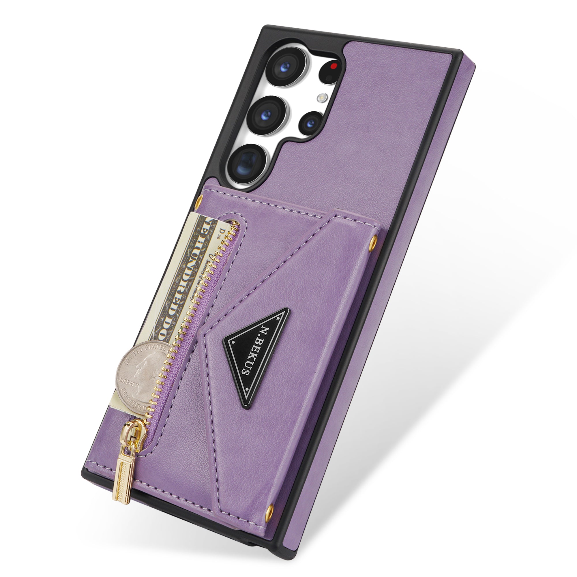Samsung Galaxy S23 Ultra lanyard 2 in 1 Leather card bag case card slots