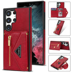 Samsung Galaxy S23 Ultra lanyard 2 in 1 Leather card bag case card slots