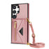 Samsung Galaxy S23 Ultra lanyard 2 in 1 Leather card bag case card slots