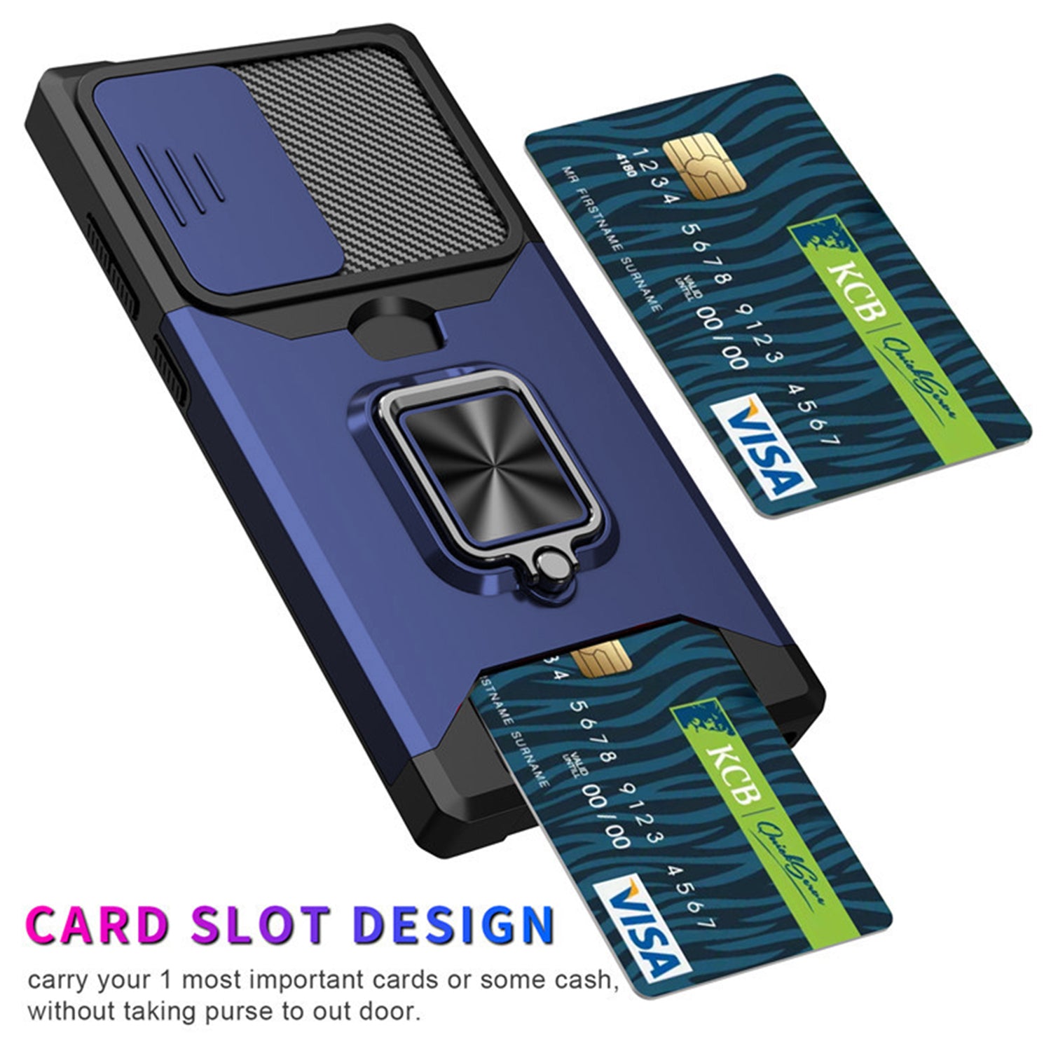 Samsung Galaxy S23 Plus Sliding window with kickstand Phone Case