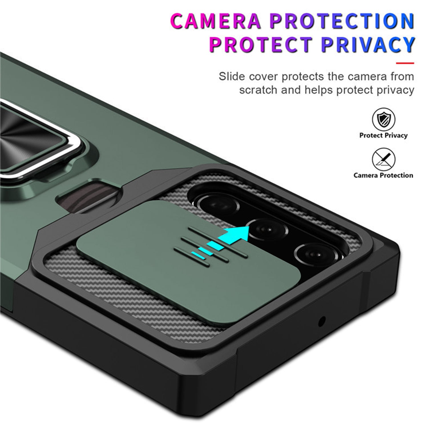 Samsung Galaxy S23 Plus Sliding window with kickstand Phone Case