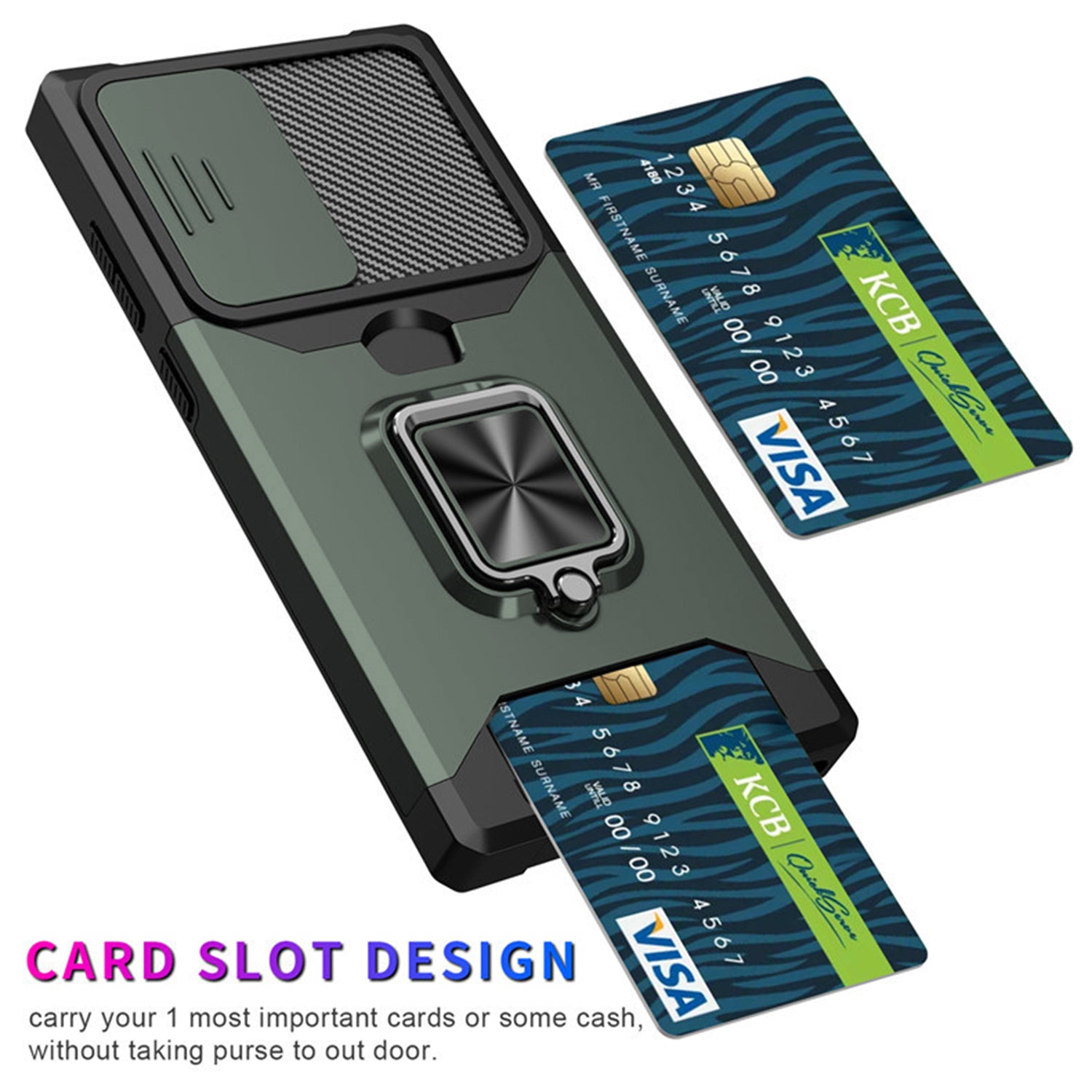 Samsung Galaxy S23 Plus Sliding window with kickstand Phone Case