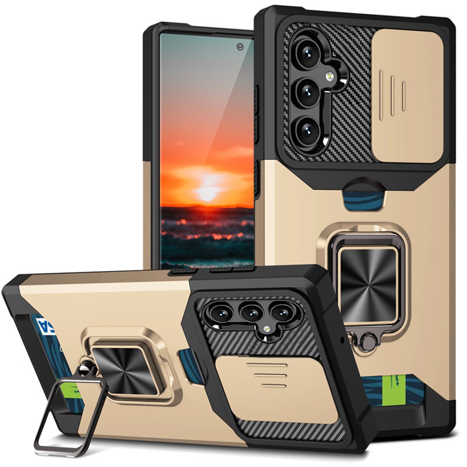 Samsung Galaxy S23 Plus Sliding window with kickstand Phone Case