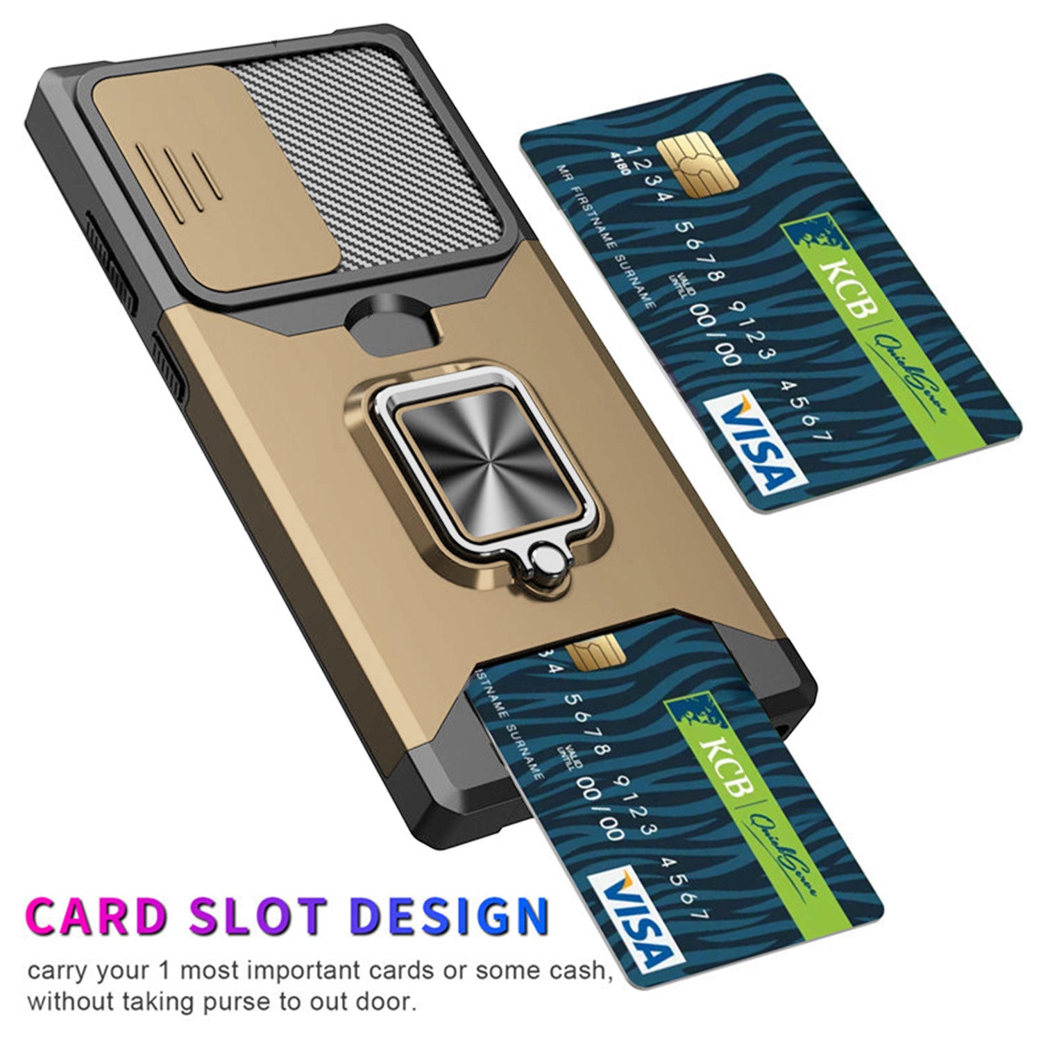 Samsung Galaxy S23 UItra Sliding window with kickstand Phone Case