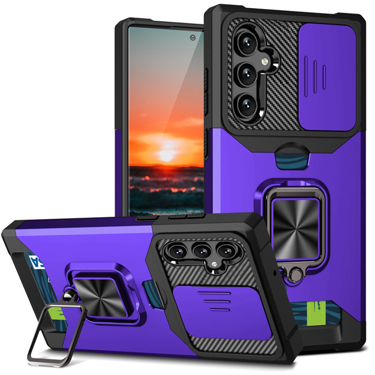 Samsung Galaxy S23 Plus Sliding window with kickstand Phone Case