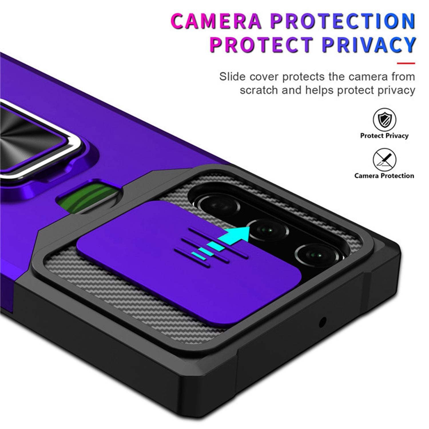 Samsung Galaxy S23 Plus Sliding window with kickstand Phone Case
