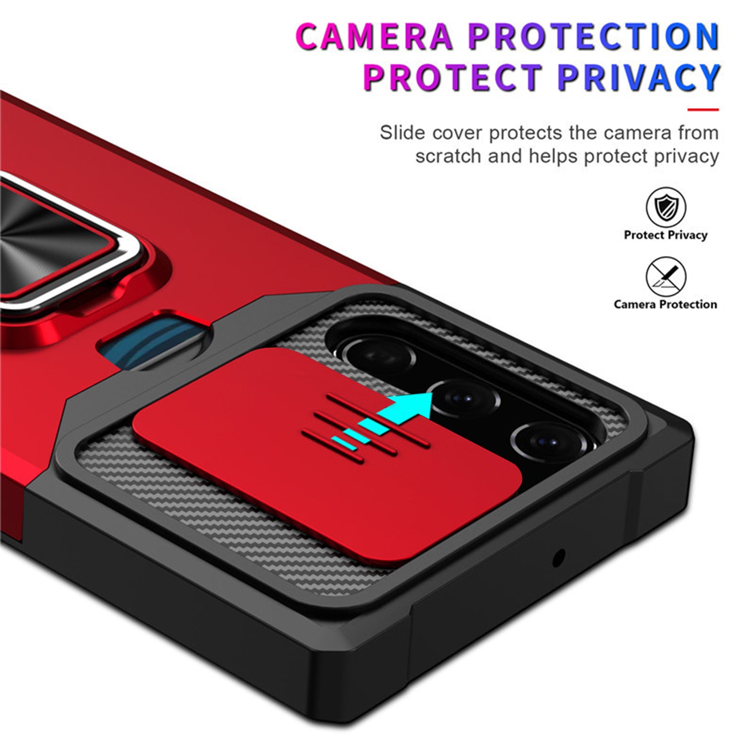 Samsung Galaxy S23 Plus Sliding window with kickstand Phone Case