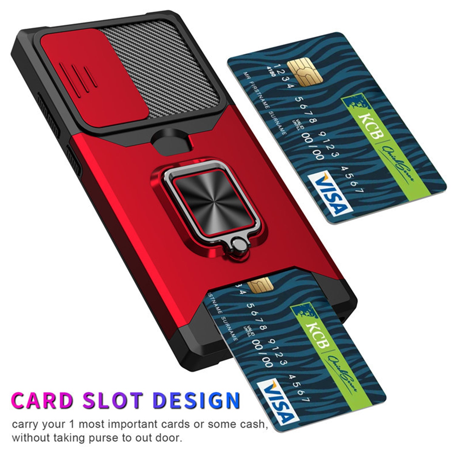 Samsung Galaxy S23 Plus Sliding window with kickstand Phone Case