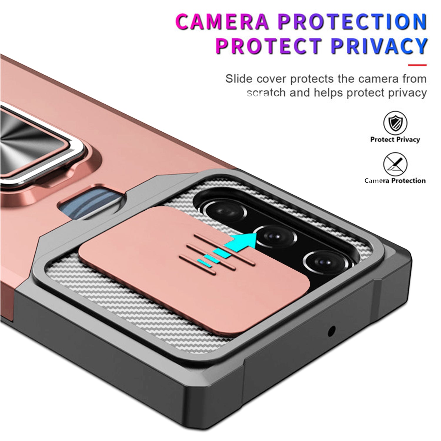 Samsung Galaxy S23 Plus Sliding window with kickstand Phone Case