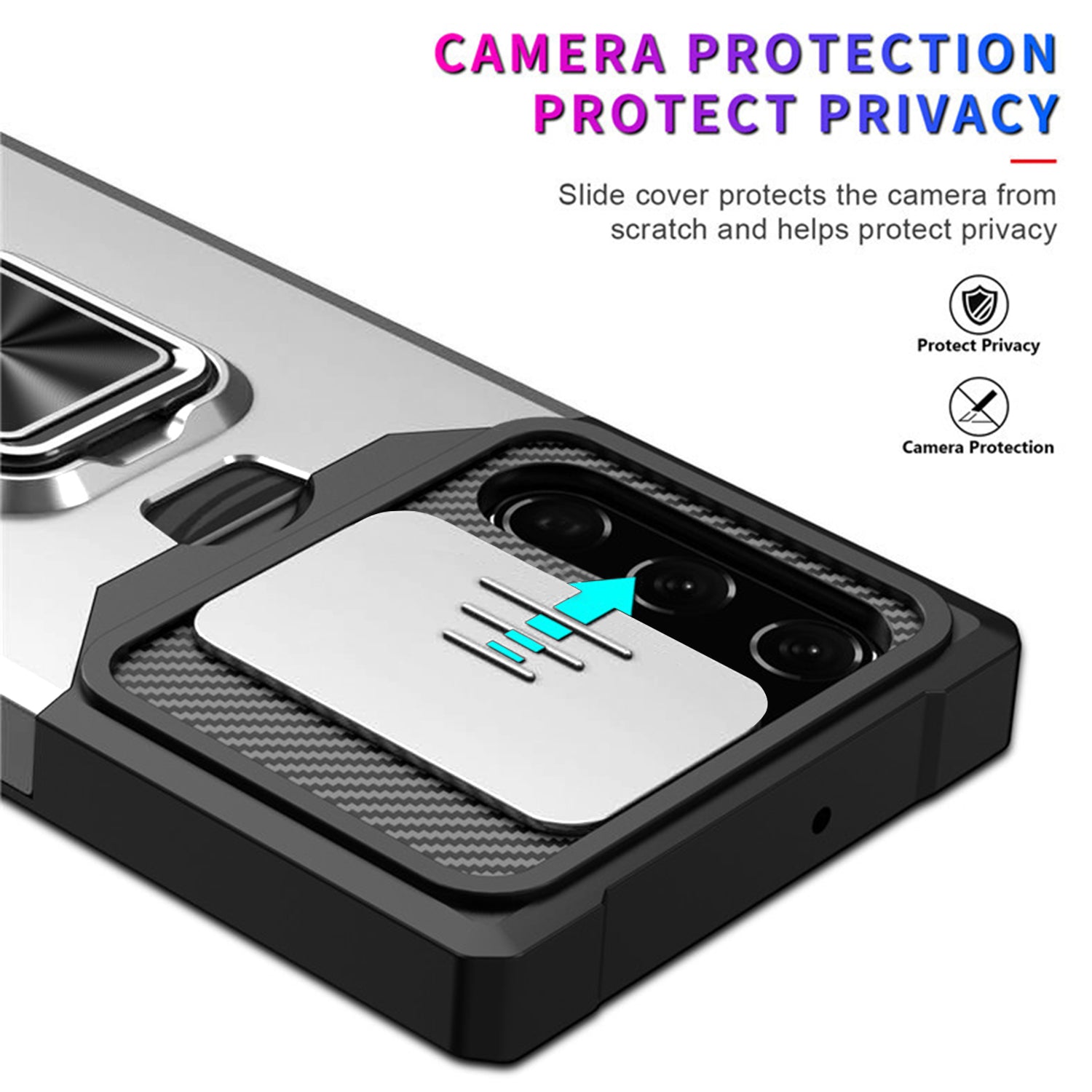 Samsung Galaxy S23 Plus Sliding window with kickstand Phone Case