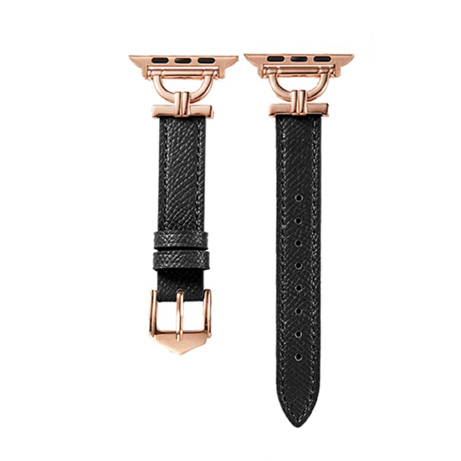 38/40/41mm Apple Watch series 7/6/5/4/3/2/1 metal  leather strap