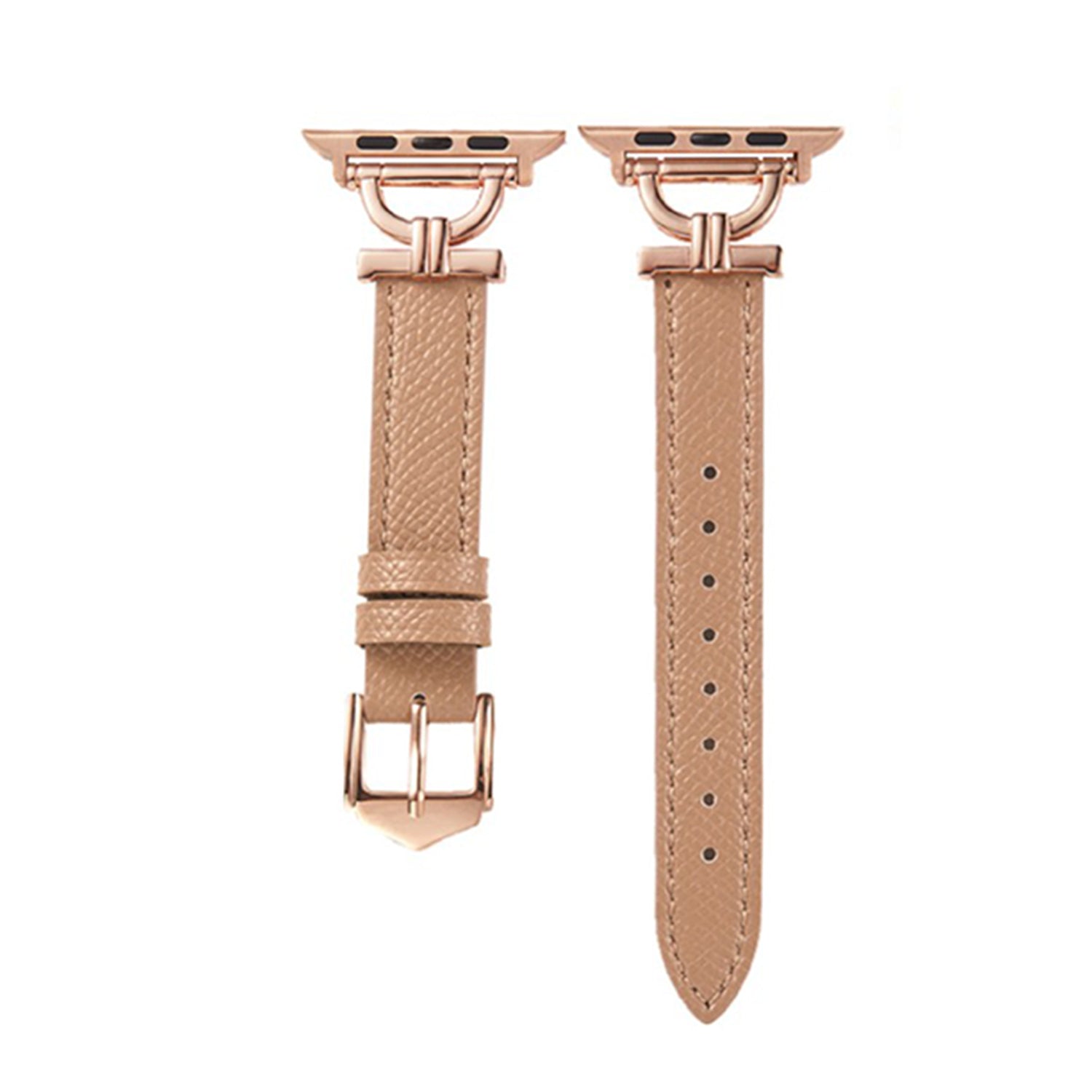 38/40/41mm Apple Watch series 7/6/5/4/3/2/1 metal  leather strap